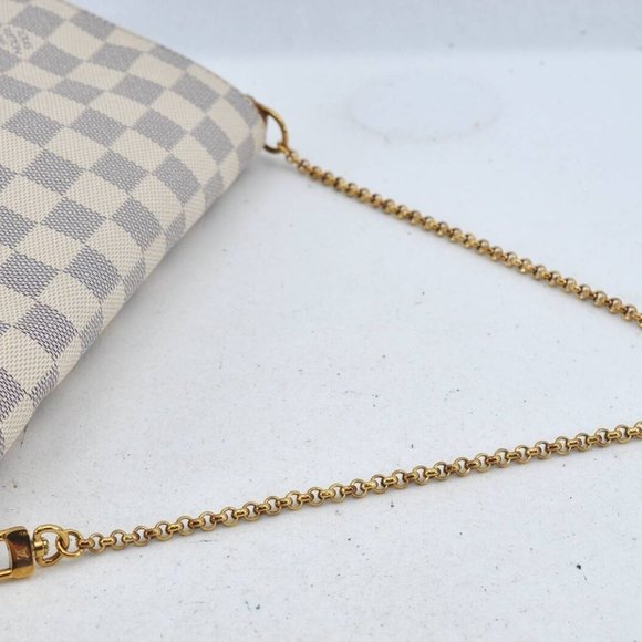 Favorite MM Damier Azur Shoulder Bag - Picture 4 of 10